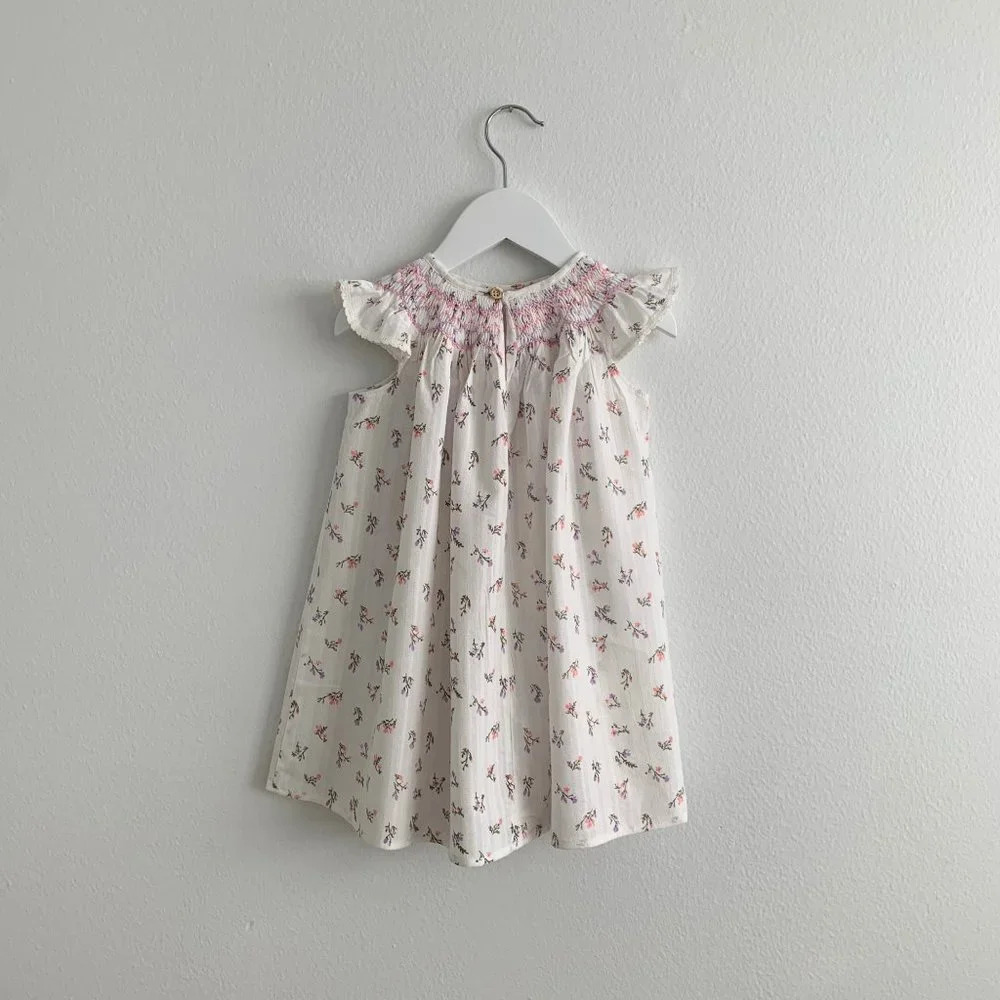 NWT - Pretty Girls Smocked Bishop Dress Floral Cute Spring & Summer Casual 2T - Picture 14 of 14